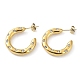Real 18K Gold Plated 304 Stainless Steel Ring Stud Earrings with Rhinestone EJEW-L267-003G-01-1