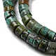 Brins de perles turquoises africaines naturelles (jaspe) G-C084-D03-01-4