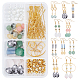 SUNNYCLUE 1 Box DIY Make 10 Pairs Stone Beads Earring Making Kit Including Stone Beads Glass Pearl Bead Bar Links Brass Linking Rings Jewelry Findings for Women Adults DIY Earring Making STAS-SC0017-43-1