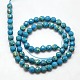 Synthetic Imperial Jasper Beads Strands G-I084-6mm-M-3