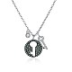 925 подвесные стерлингового серебра ожерелья SWAR-BB34213-1