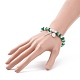 9pcs ensemble de bracelets extensibles en perles de verre et perles d'imitation 9 couleurs BJEW-JB08945-3