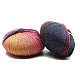 Filo di pura lana tinto in filo singolo color sfumato arcobaleno, morbido e caldo, per cappello sciarpa scialle intrecciato a mano, colorato, circa 196.85 iarde (180 m)/rotolo