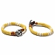 Bracelets tissés unisexes à la mode en ficelle de jute BJEW-L255-10-1