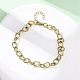 Браслеты из кубинских цепей из нержавеющей стали 304 для женщин BJEW-B150-08G-2