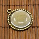 25mm Transparent Clear Domed Glass Cabochon Cover for Photo Pendant Making TIBEP-X0007-NF-2
