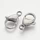 304 Stainless Steel Lobster Claw Clasps X-STAS-T029-9-2