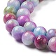 Chapelets de perles de jade naturel G-G032-8mm--12-4