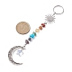 Schlüsselanhänger aus Legierung im tibetischen Stil KEYC-JKC00552-02-2