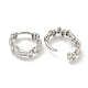 Boucles d'oreilles en laiton EJEW-L211-010F-P-2