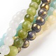 Chapelets de perles de jade naturel G-MSMC007-17-6mm-2