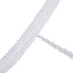 綿編みリボン  カード用紙付き  ホワイト  5/8インチ（15mm）  約27.34ヤード（25m）/カード MP-TAC0001-12C-2