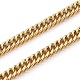 304 colliers de chaîne à maillons cubains taillés en diamant en acier inoxydable NJEW-JN03367-02-2