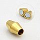 Bicone 304 Stainless Steel Magnetic Clasps STAS-N014-11G-5mm-2