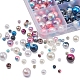 2148pcs 24 cuentas de perlas de imitación de plástico abs de estilo OACR-YW0001-25B-5