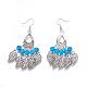 Tibetan Style Alloy Gemstone Chandelier Earrings EJEW-JE01367-05-1