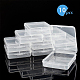 Transparent Polypropylene(PP) Bead Containers CON-WH0074-73-5