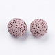 Perles de pierre de lave naturelle non cirées G-I190-14mm-B01-2