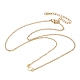 Ожерелья с подвесками из нержавеющей стали 304 с химическим символом NJEW-Z073-03G-01-4