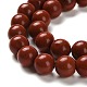 Chapelets de perles en jaspe rouge naturel G-I199-25-8mm-3