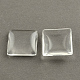 Verre transparent cabochons carrés GGLA-S022-25mm-1