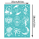 OLYCRAFT 2Pcs Self-Adhesive Silk Screen Printing Stencil Healing Energy Theme Dream Catcher Mesh Transfers Silk Screen Reusable Stencil for Painting on Wood T-Shirt Fabric Bags - 280x220mm DIY-WH0338-009-2