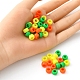 300Pcs 3 Colors Resin European Large Hole Beads RESI-YW0001-35-3