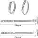N Perlen 6 Stück Edelstahl Armbänder WACH-NB0001-02-2