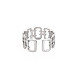 304 anillo de puño rectangular abierto de acero inoxidable para mujer RJEW-S405-237P-2
