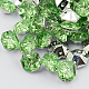 2-Hoyo botones de octágono de acrílico Diamante de imitación de Taiwán BUTT-F016-11.5mm-34-1