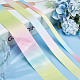 Gorgecraft 30 yarda 3 estilos arco iris gradiente cinta de poliéster OCOR-GF0002-12-4
