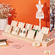 PandaHall Earring Holder Stands Jewellery Display Wood Earring Necklace Stands with 10pcs Earring Cardboard Wood Earring Display Stands for Selling Earring Showing Jewellery Displaying Business Card EDIS-WH0029-20B-6