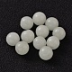 Perles de pierre lumineuses synthétiques rondes à moitié percées G-G-P131-8mm-10-2
