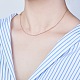 SHEGRACE 925 Sterling Silver Snake Chain Necklaces JN721A-4