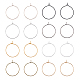 SUPERFINDINGS 400Pcs 8 Colors Iron Wine Glass Rings Hoop Earrings Findings Wine Glass Charm Rings Markers Wine Tasting Party Decoration for Jewelry Making Wedding Birthday Party IFIN-FH0001-72B-1