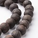 Frosted Round Natural Bronzite Bead Strands G-J346-10-8mm-1