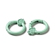 Spray Painted Alloy Spring Gate Rings ALRI-Q362-03G-3