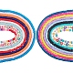 18 Stränge 18 Farben flach runde umweltfreundliche handgemachte Fimo Perlenstränge CLAY-SZ0001-77-1