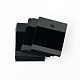 PVCディスプレイカード  veletと  ピアス用  長方形  ブラック  5.2x4.3cm CON-PW0001-138-2