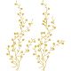 Craspire 2 Uds. Apliques de flor de ciruelo PATC-WH0007-11C-1