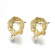 Accessoires de boucles d'oreilles en alliage de placage de rack PALLOY-N155-60-NR-1