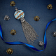 Wadorn 40 pièces 2 couleurs style tibétain chapeau de perles en alliage de zinc FIND-WR0003-77-2