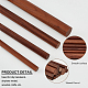 OLYCRFAT 14 Pcs 4 Size Walnut Dowel Rods 6 Inch Length Dowel Rods Wood Sticks Unfinished Round Sticks Wooden Carving Blocks Waxed Wooden Sticks for Building Model Material DIY Craft - Coconut Brown WOOD-OC0002-82-4