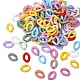 Opaque Spray Painted Acrylic Linking Rings OACR-S036-001A-I-2-2