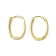 Латунные овальные серьги-кольца на петлях для мужчин и женщин KK-A172-35G-2