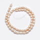 Natural Cultured Freshwater Pearl Beads Strands PEAR-F007-76A-01-2