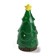 樹脂のクリスマスツリーの飾り  マイクロ風景雪景色の装飾  濃い緑  21x45mm DJEW-P005-01B-2