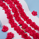 GORGECRAFT 2 Inch 5 Yards 3D Chiffon Cluster Flowers Lace Ribbon Chiffon Edging Trimming Vintage Floral Decorative Ribbon Flower Fabric Applique for Dress Headpiece DIY Sewing Wedding Decoration DIY-GF0008-56A-4
