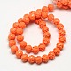 Lotus Flower Synthetic Coral Beads Strands CORA-L001-B-07-3