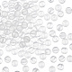 Olycraft 2 brins de perles rondes givrées en cristal de quartz naturel G-OC0003-96A-1